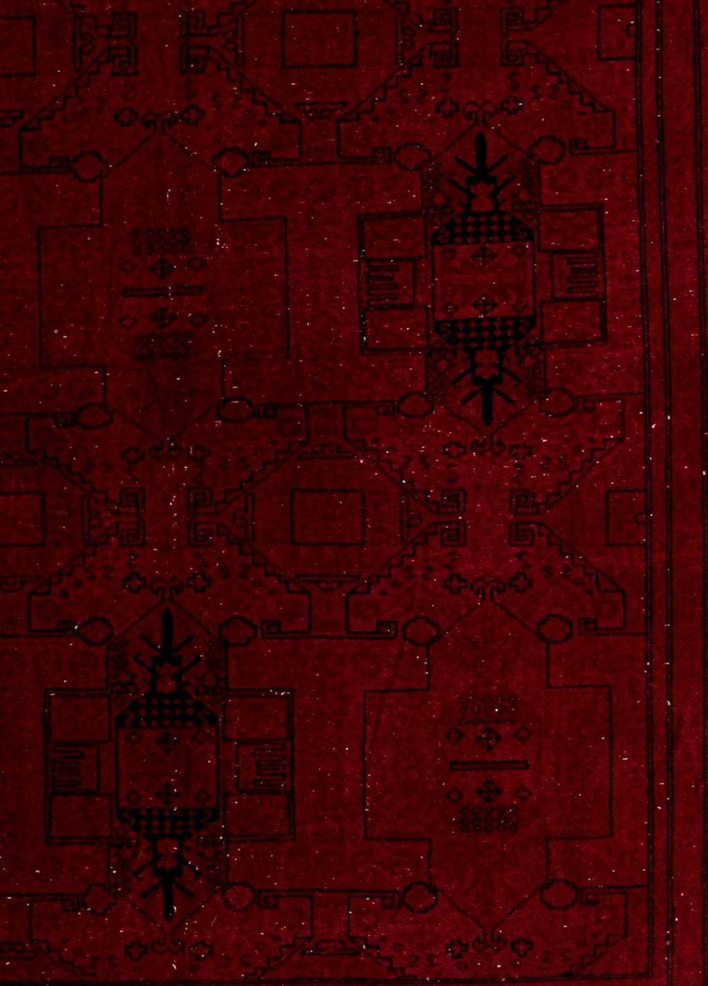 Shahmir Ruby Vintage El Dokuma Yün Halı 309 x 200 cm
