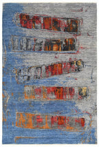 Abstract Strata – Emberwave El Dokuma Yün Halı 251 x 168 cm - Borr Halı