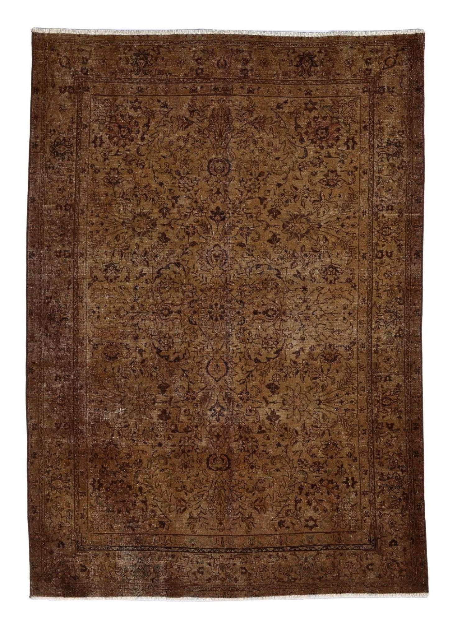 Amberis El Dokuma Vintage Yün Halı 191x140 cm - Borr Halı
