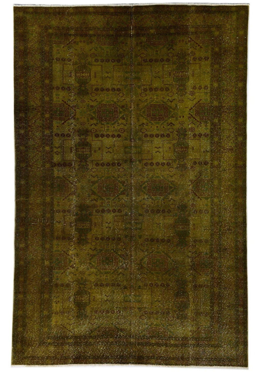 Anatolian Moss Vintage El Dokuma Yün Halı 296x174 cm - Borr Halı