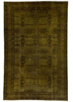 Anatolian Moss Vintage El Dokuma Yün Halı 296x174 cm - Borr Halı