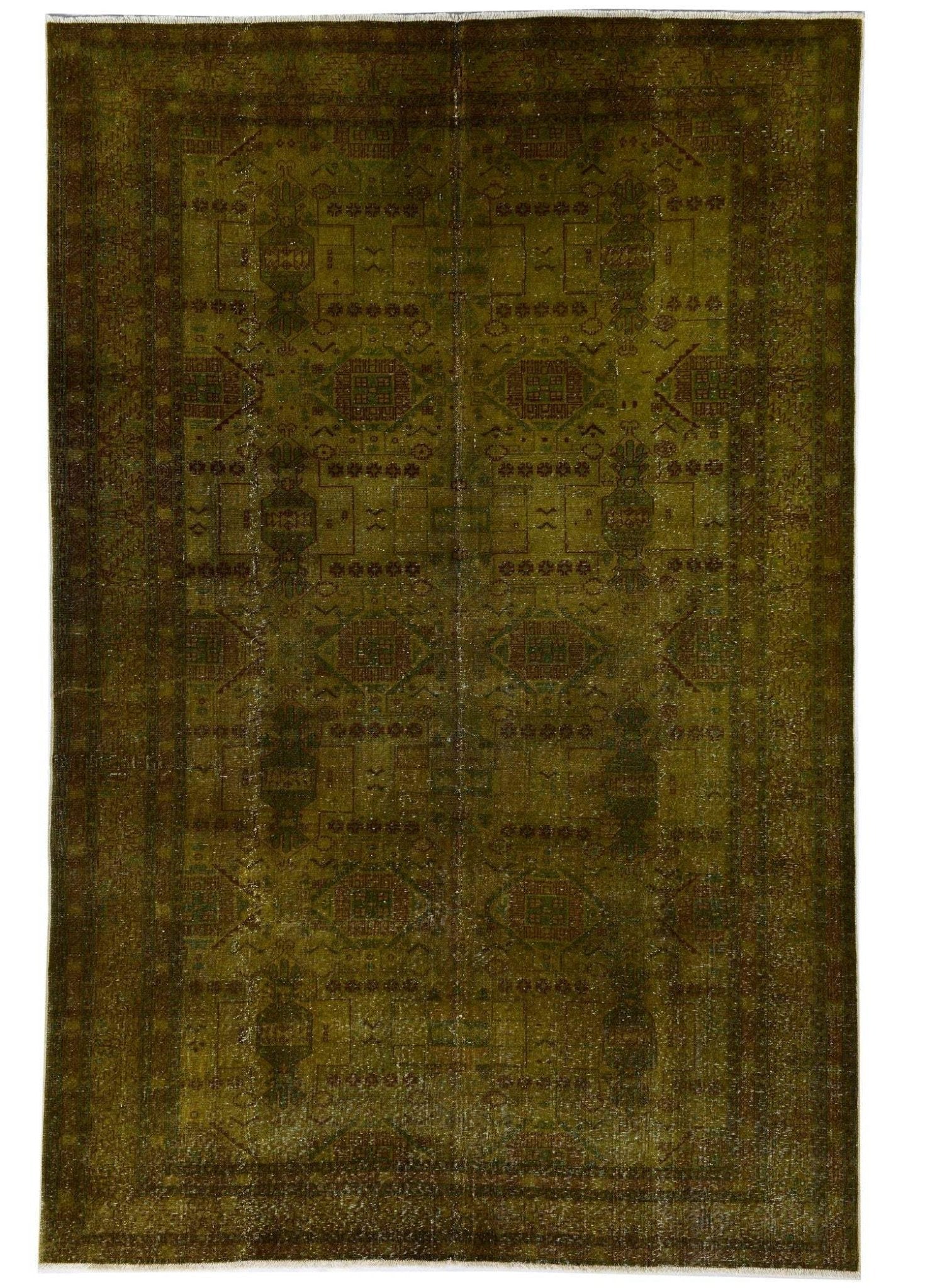Anatolian Moss Vintage El Dokuma Yün Halı 296x174 cm - Borr Halı