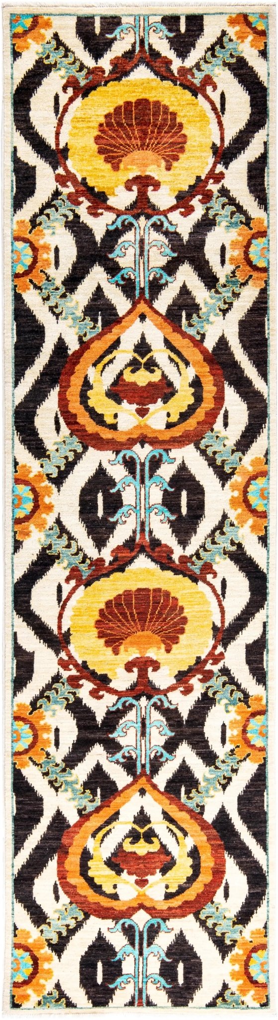 Anor El Dokuma Yün ve İpek Halı 292x080 cm - Borr Halı