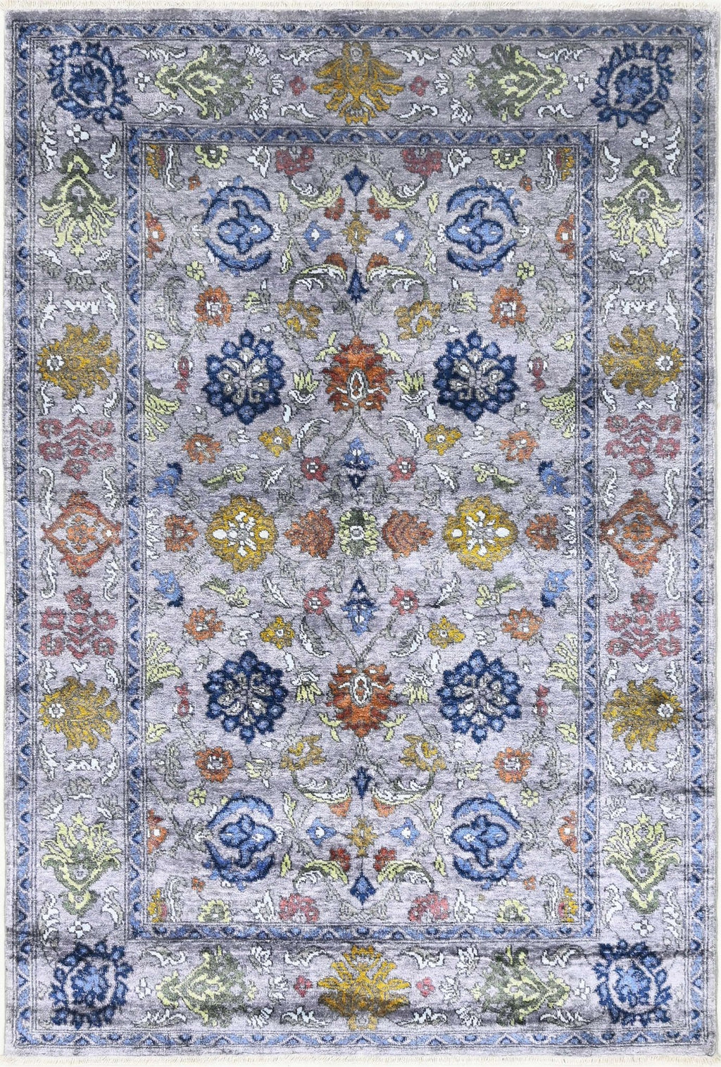 Anvera Field El Dokuma İpek Halı 188X124 cm - Borr Halı