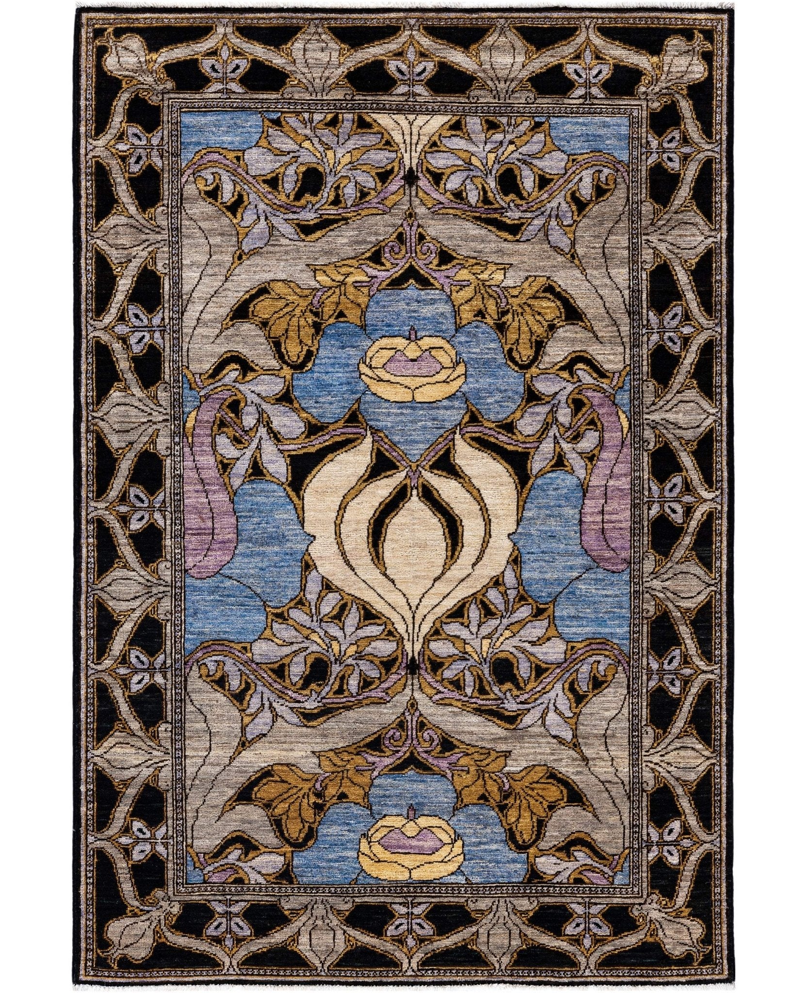 Arden Fleur El Dokuma Yün Halı 186 x 125 cm - Borr Halı