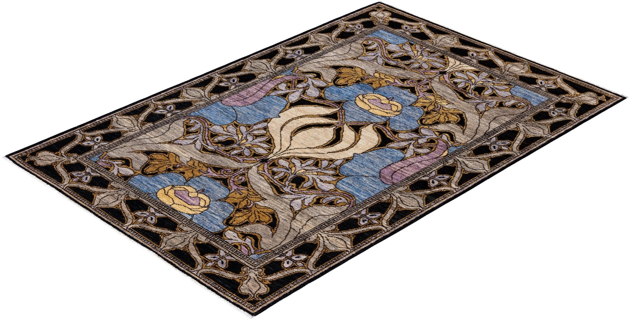 Arden Fleur El Dokuma Yün Halı 186 x 125 cm - Borr Halı