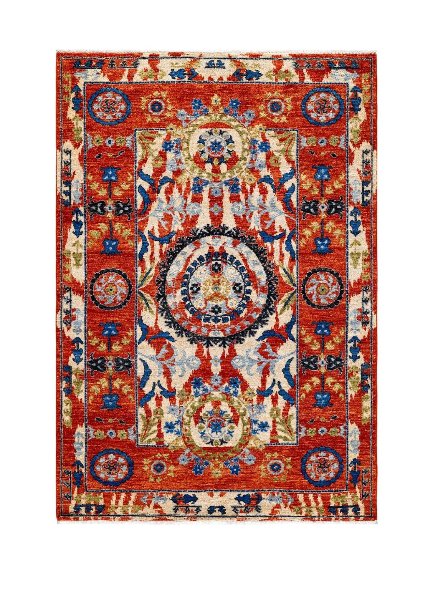 Arts N Crafts Yün El Dokuma Halı 186x128 cm - Borr Halı
