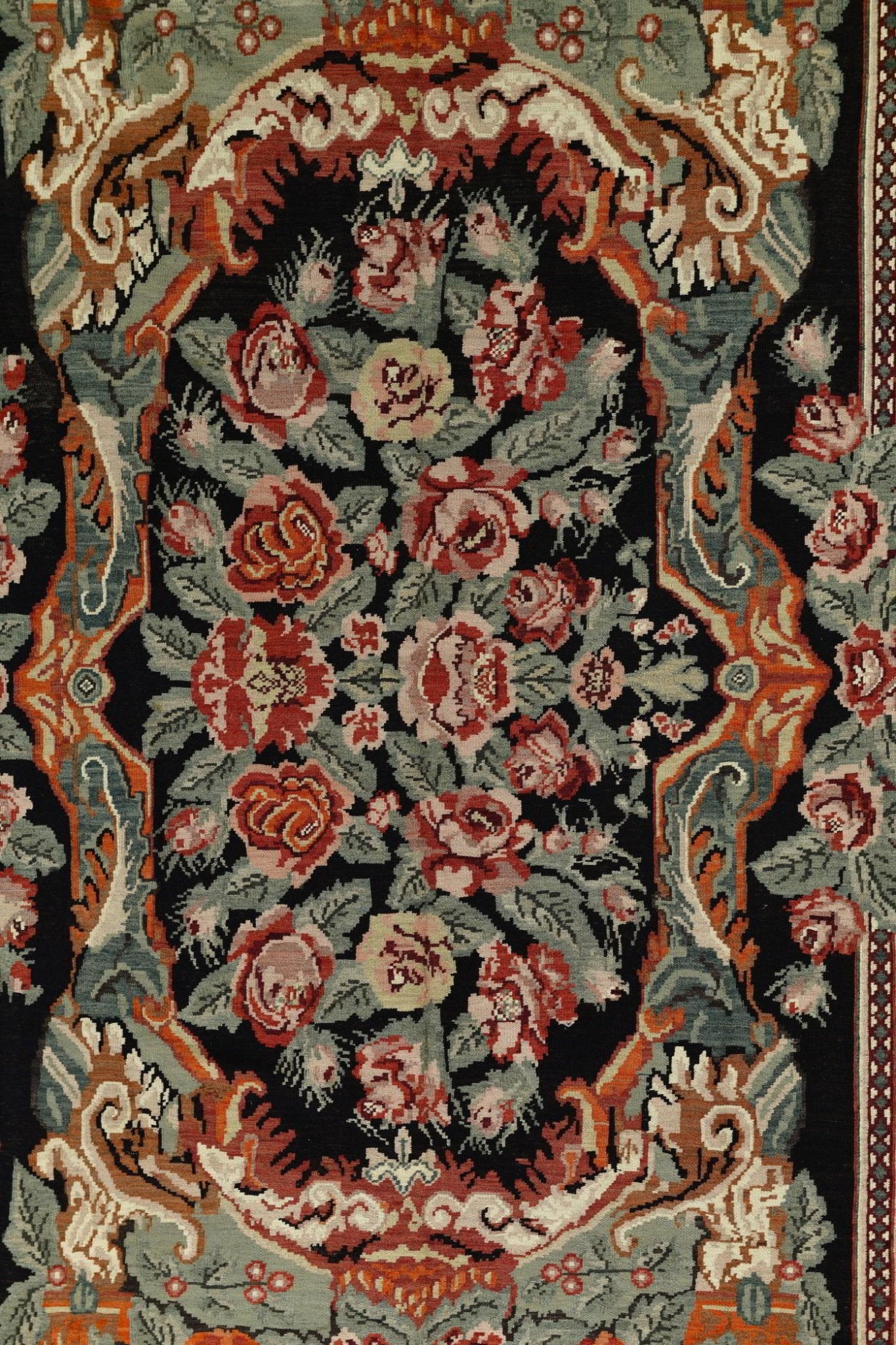 Baronelle El Dokuma Yün Kilim 350x207 cm - Borr Halı