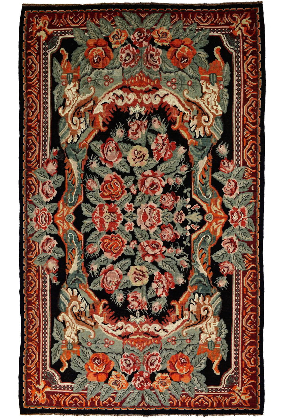 Baronelle El Dokuma Yün Kilim 350x207 cm - Borr Halı