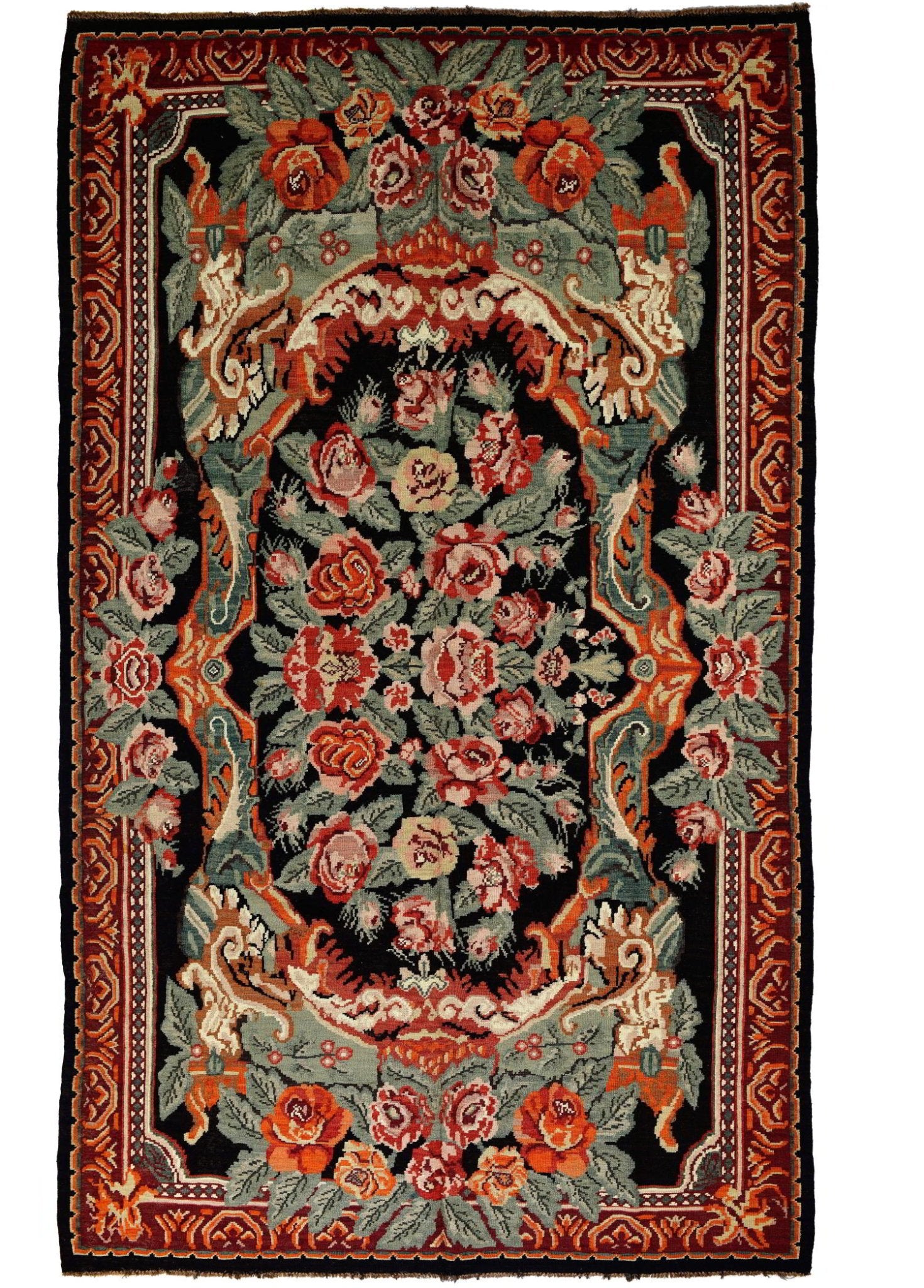 Baronelle El Dokuma Yün Kilim 350x207 cm - Borr Halı