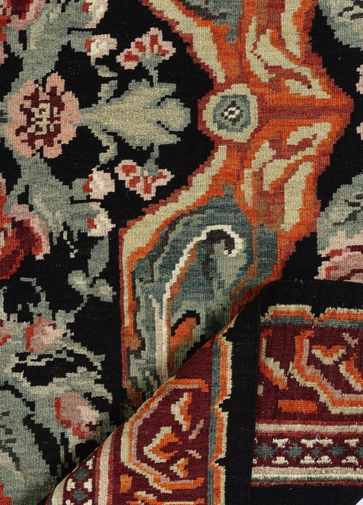 Baronelle El Dokuma Yün Kilim 350x207 cm - Borr Halı