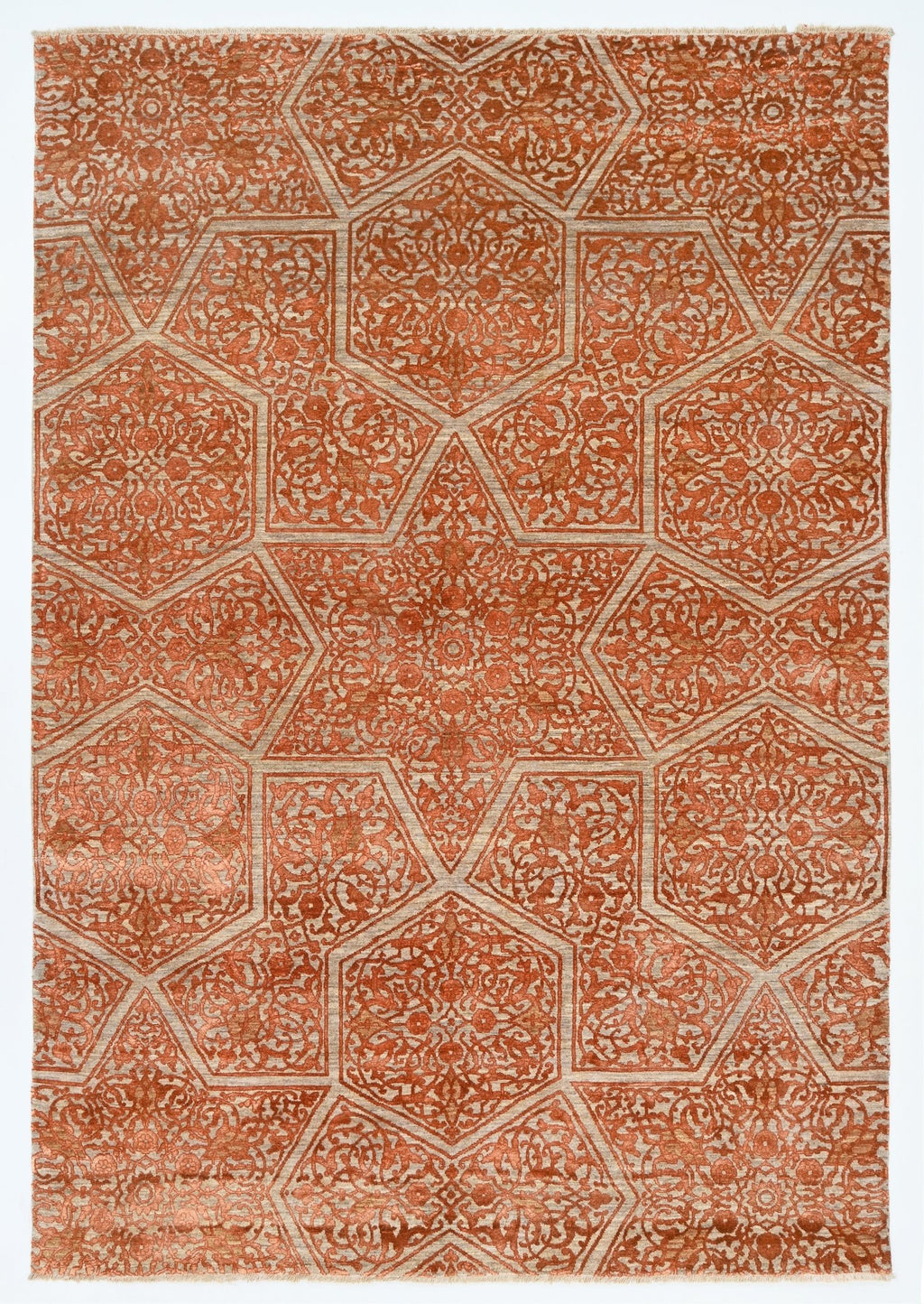 Baroque El Dokuma Yün ve İpek Halı 251x171 cm - Borr Halı