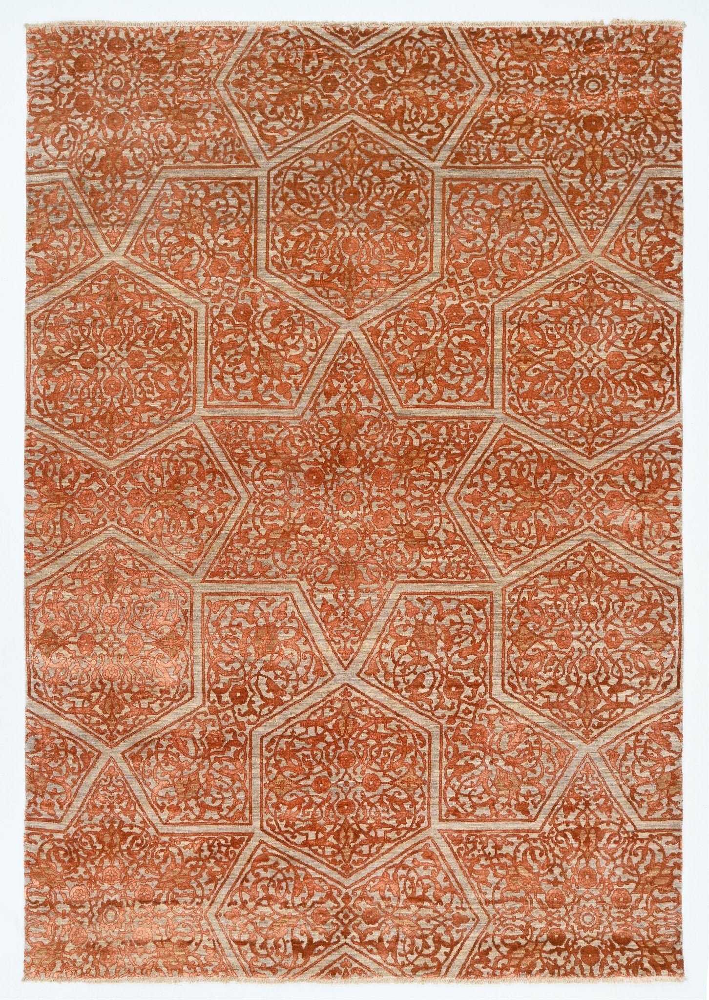 Baroque El Dokuma Yün ve İpek Halı 251x171 cm - Borr Halı