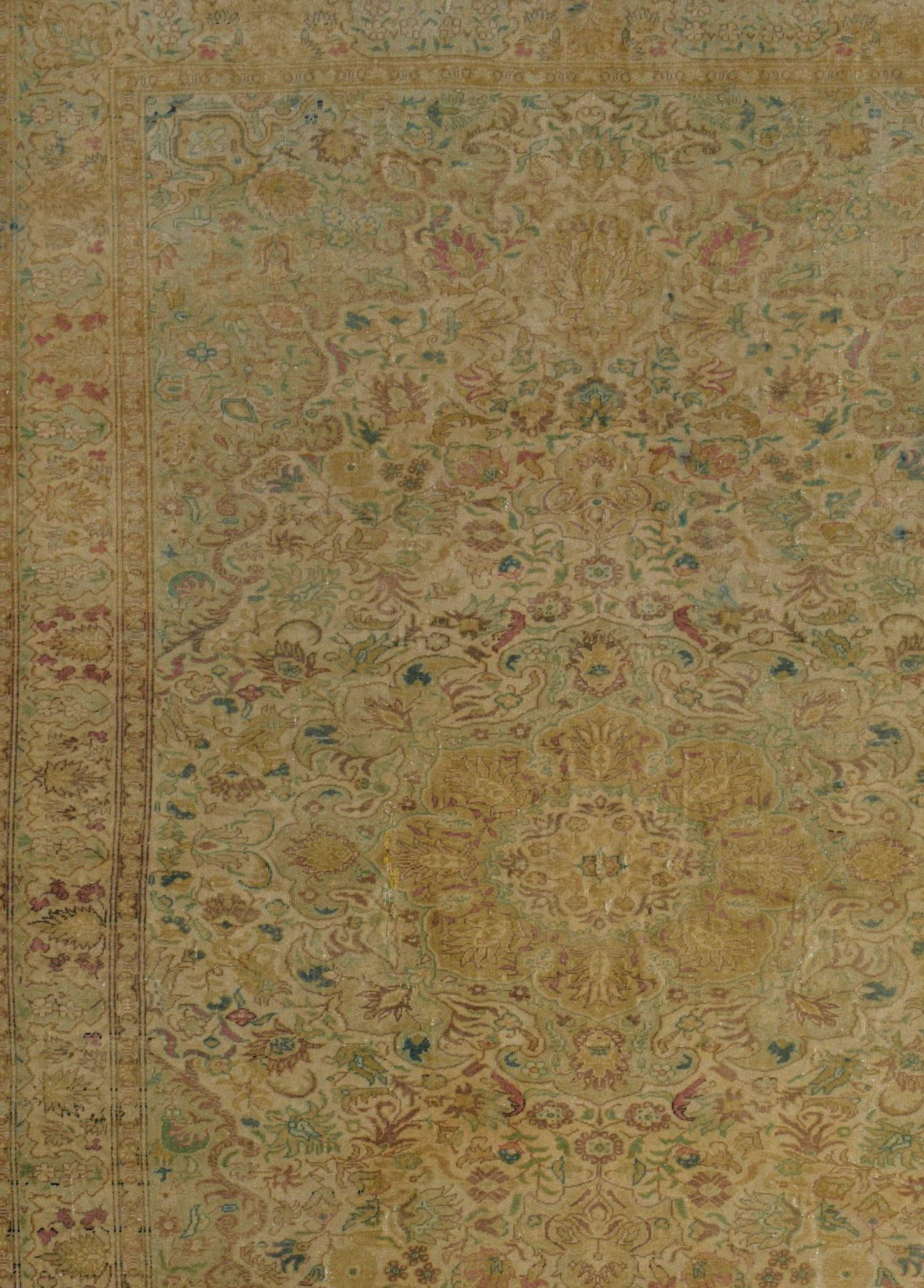 Areshvan Vintage El Dokuma Yün Halı 283 x 201 cm