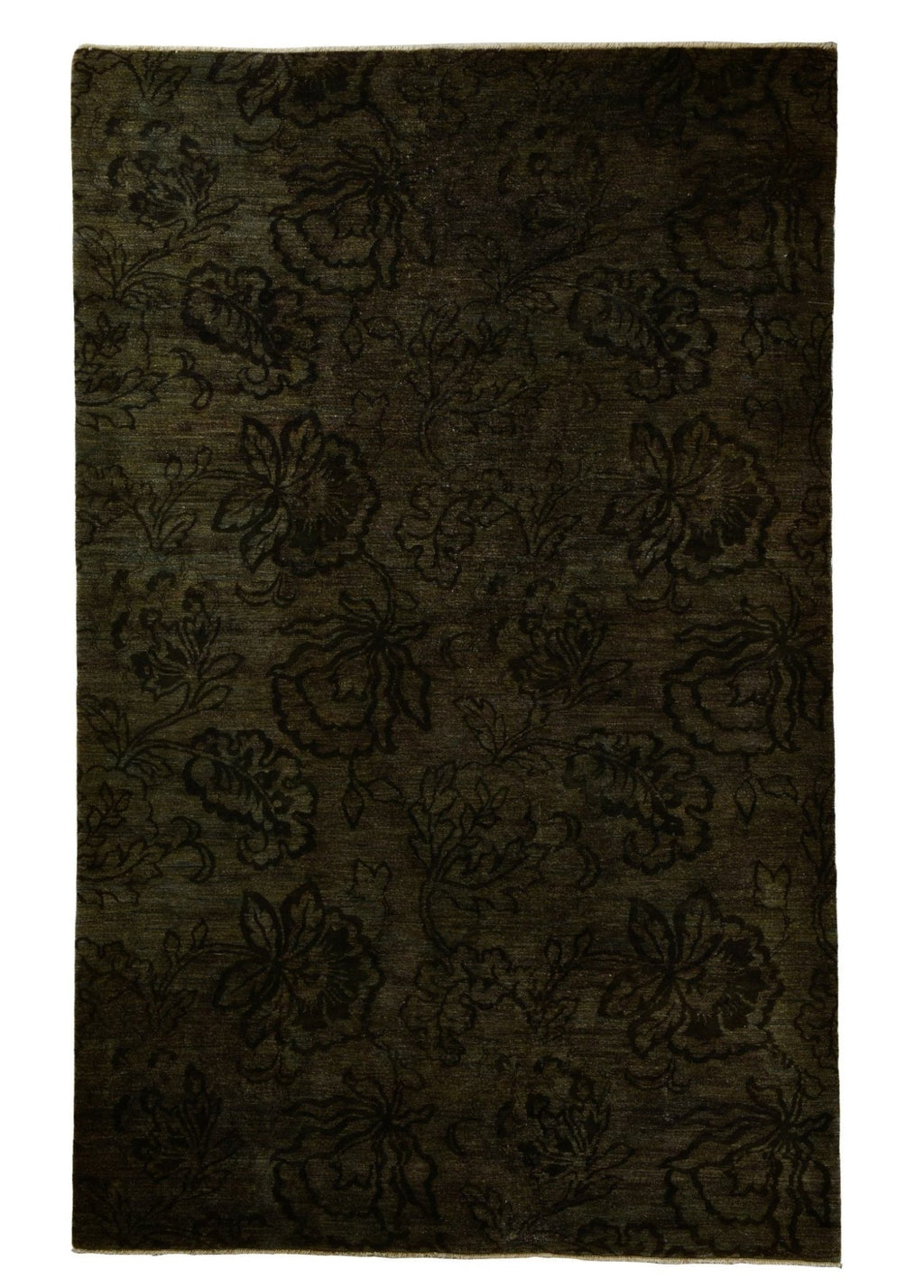 Black Peony El Dokuma Yün Halı 277 x 178 cm - Borr Halı