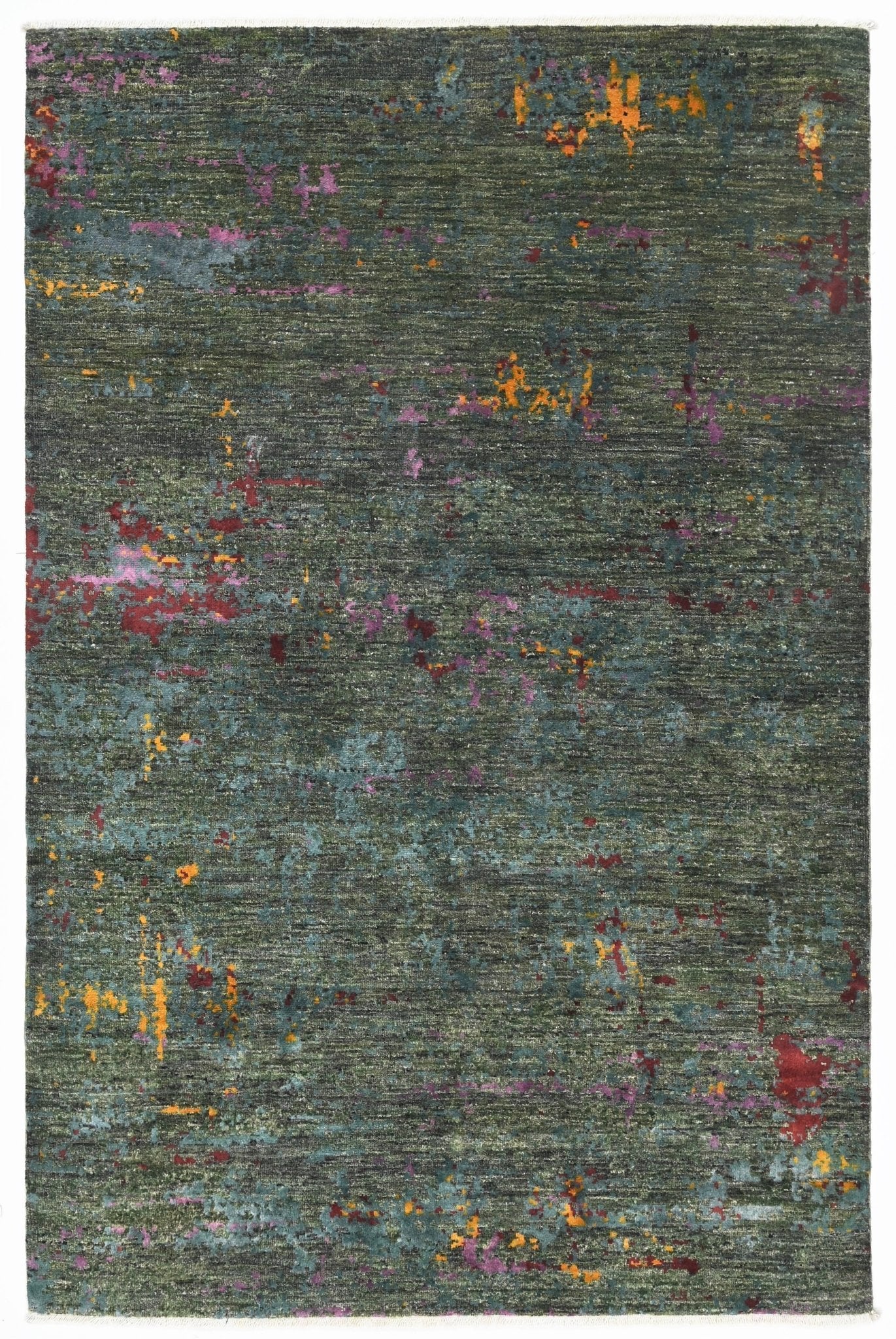 Breeze El Dokuma Yün ve İpek Halı 188x123 cm - Borr Halı