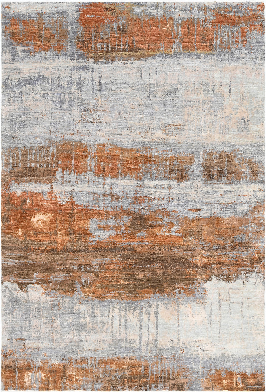 Terracina Hand-Woven Wool and Silk Carpet 299x199 cm