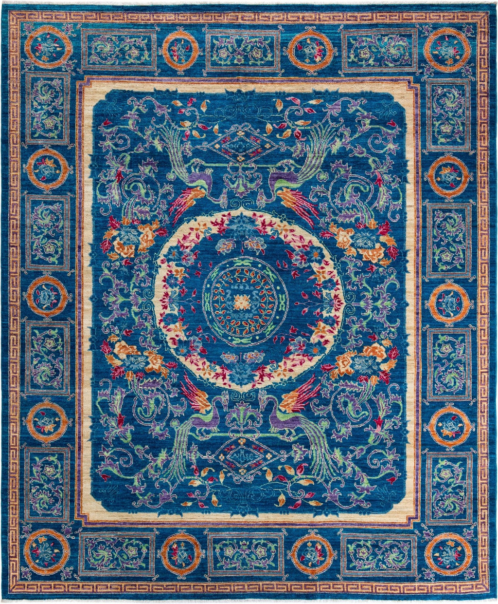 Calestia Azure El Dokuma Yün Halı 300 x 248 cm - Borr Halı