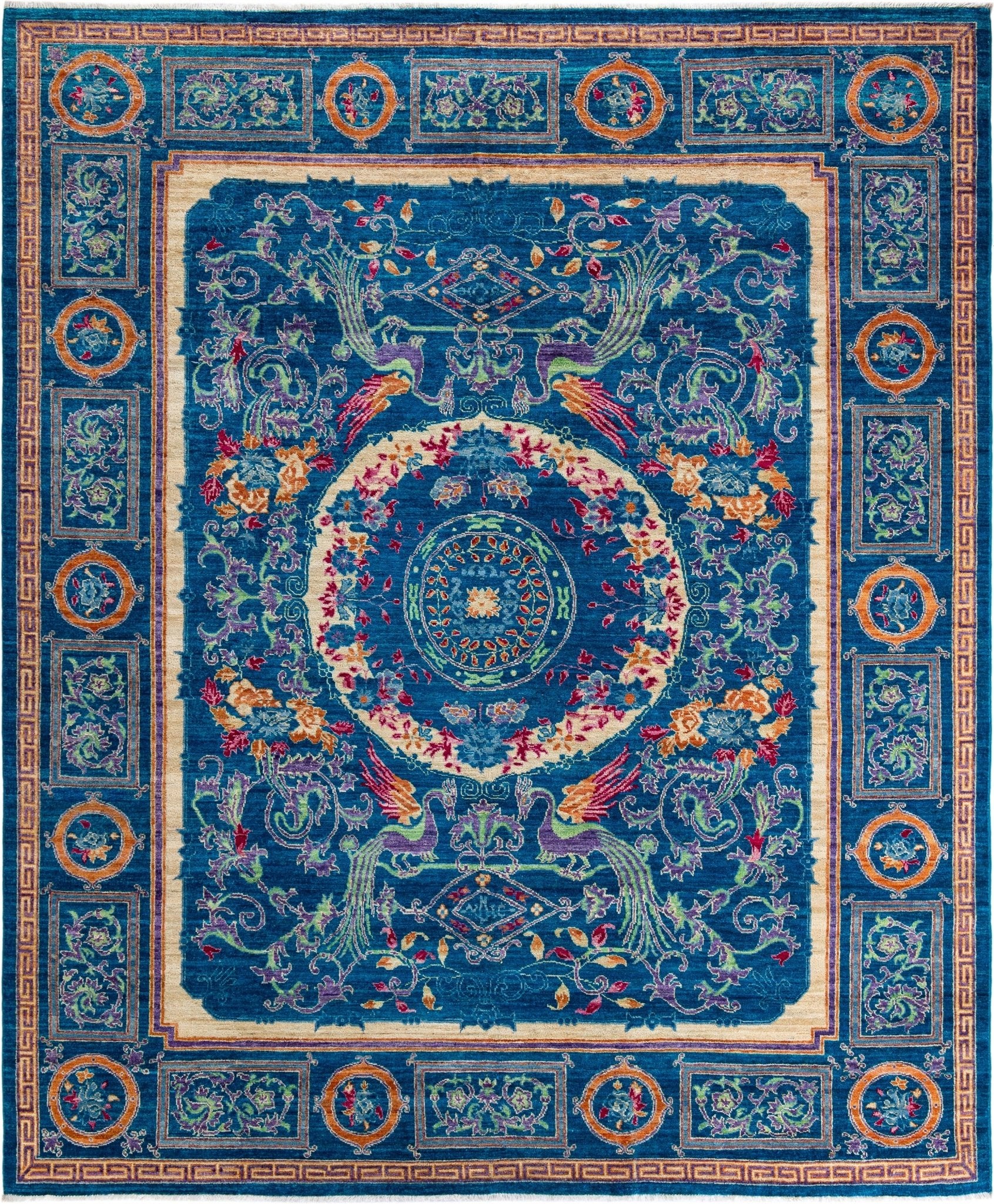 Calestia Azure El Dokuma Yün Halı 300 x 248 cm - Borr Halı