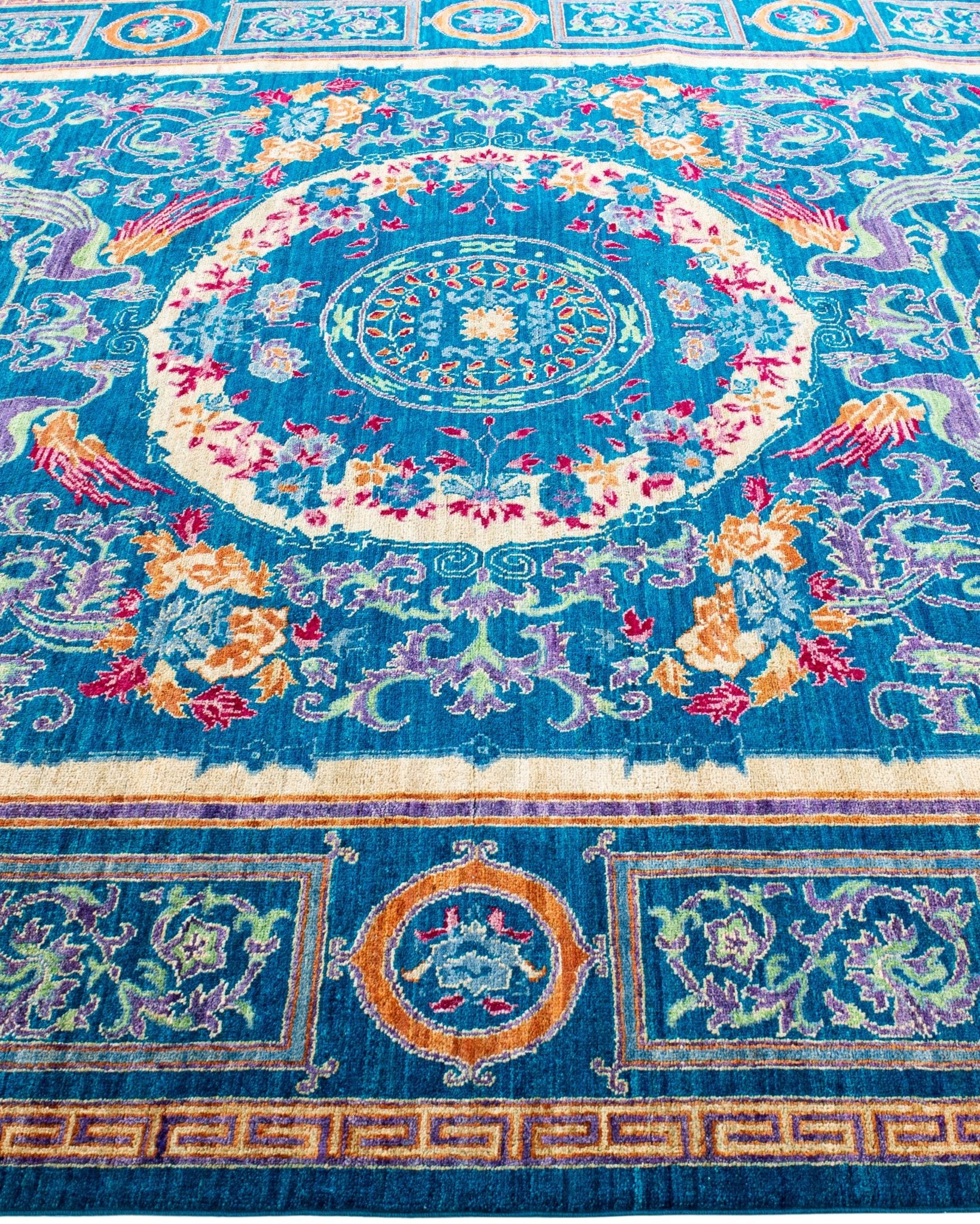Calestia Azure El Dokuma Yün Halı 300 x 248 cm - Borr Halı