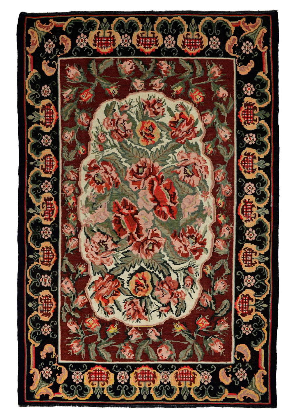 Carmeline El Dokuma Yün Kilim 285x193 cm - Borr Halı