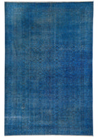 Celestial Blue Vintage El Dokuma Yün Halı 293x202 cm - Borr Halı