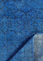 Celestial Blue Vintage El Dokuma Yün Halı 293x202 cm - Borr Halı