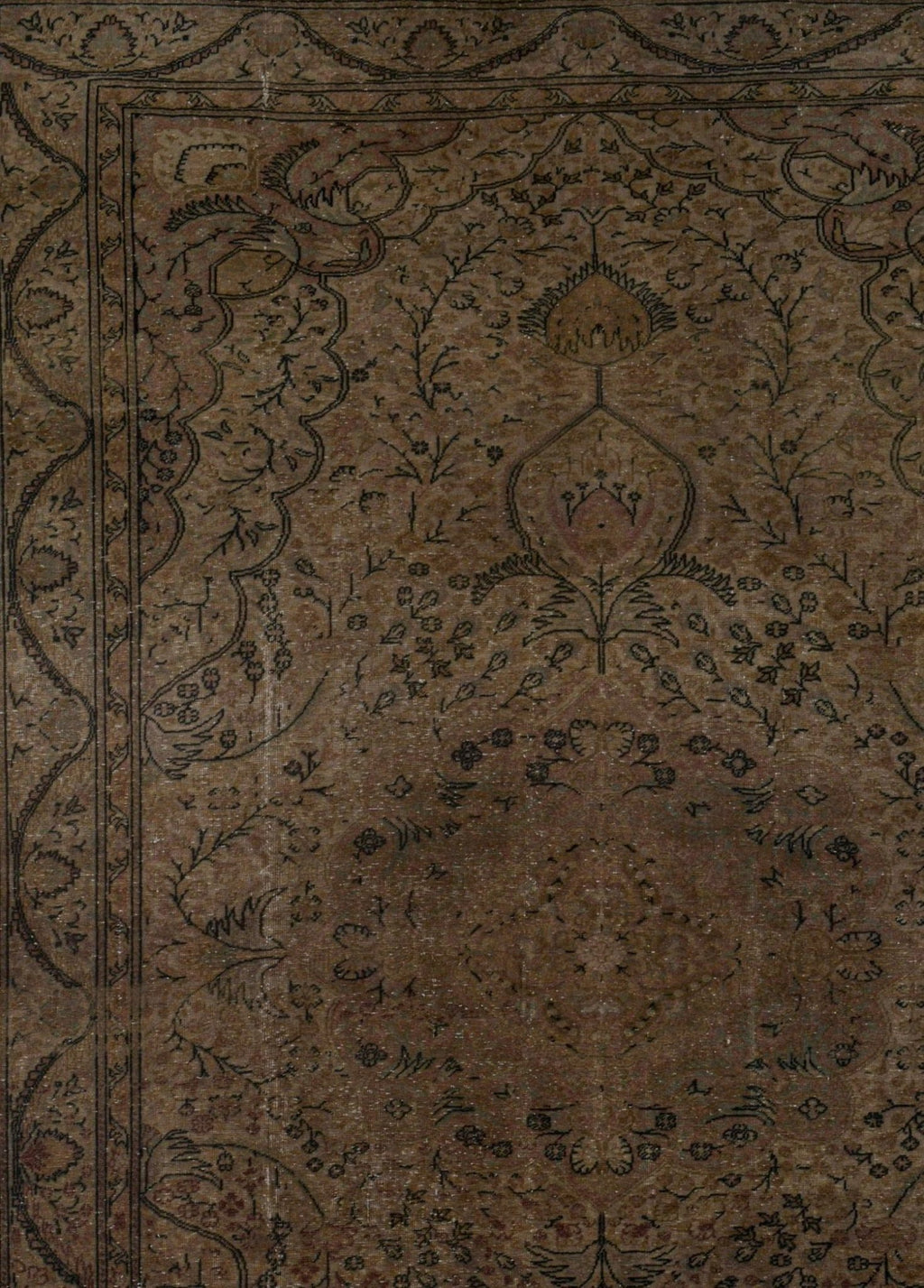 Darveth Linen Vintage El Dokuma Yün Halı 292 x 197 cm - Borr Halı