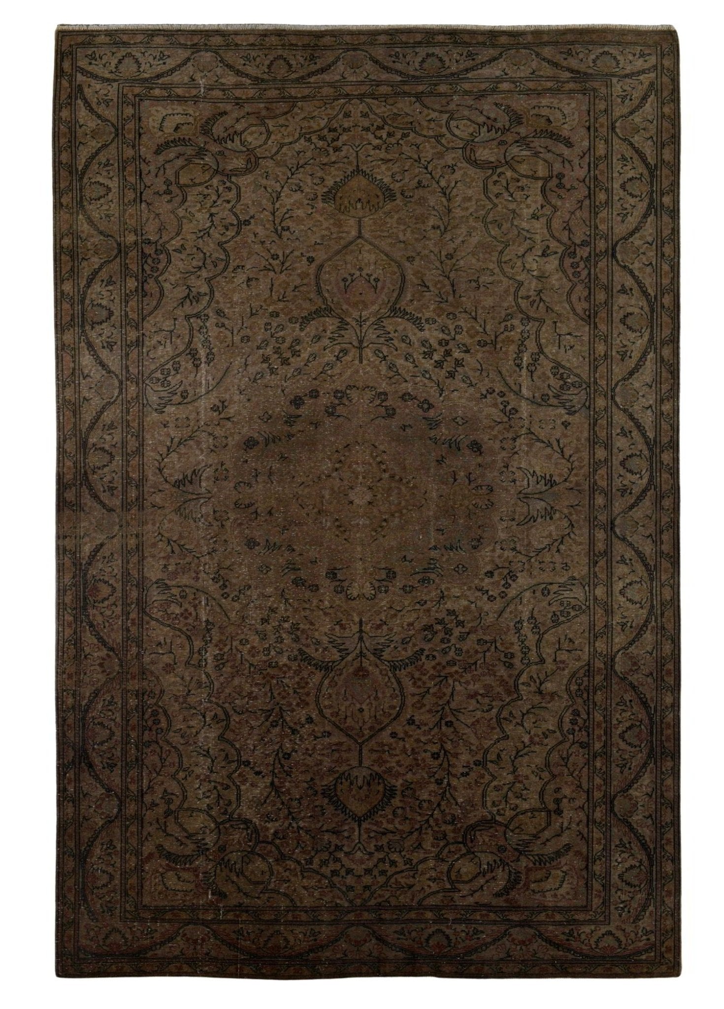Darveth Linen Vintage El Dokuma Yün Halı 292 x 197 cm - Borr Halı