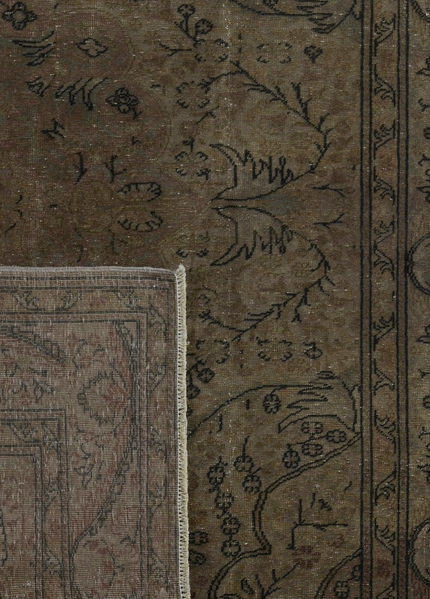 Darveth Linen Vintage El Dokuma Yün Halı 292 x 197 cm - Borr Halı