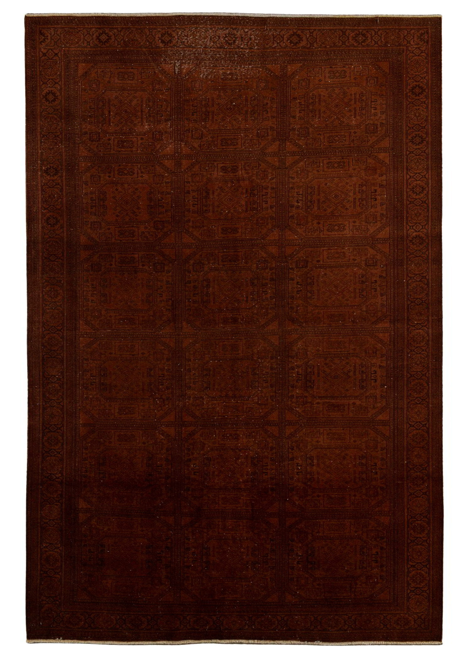 Shahverin Vintage El Dokuma Yün Halı 296 x 201 cm