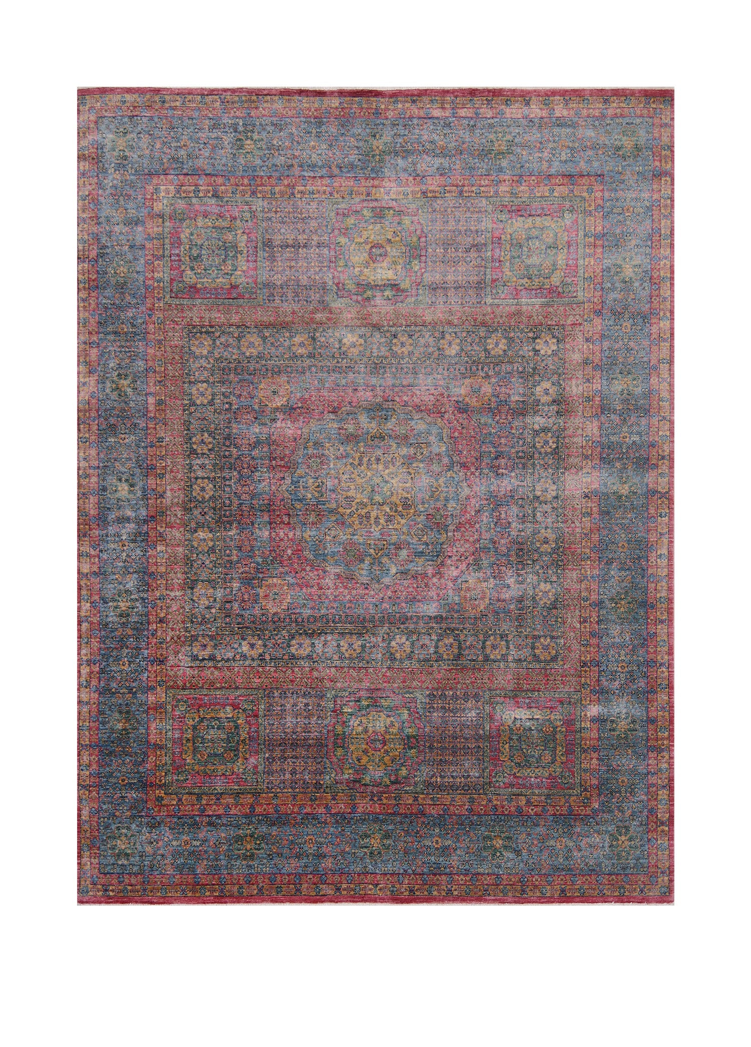 Mamluks Yün El Dokuma Halı 290x238 cm