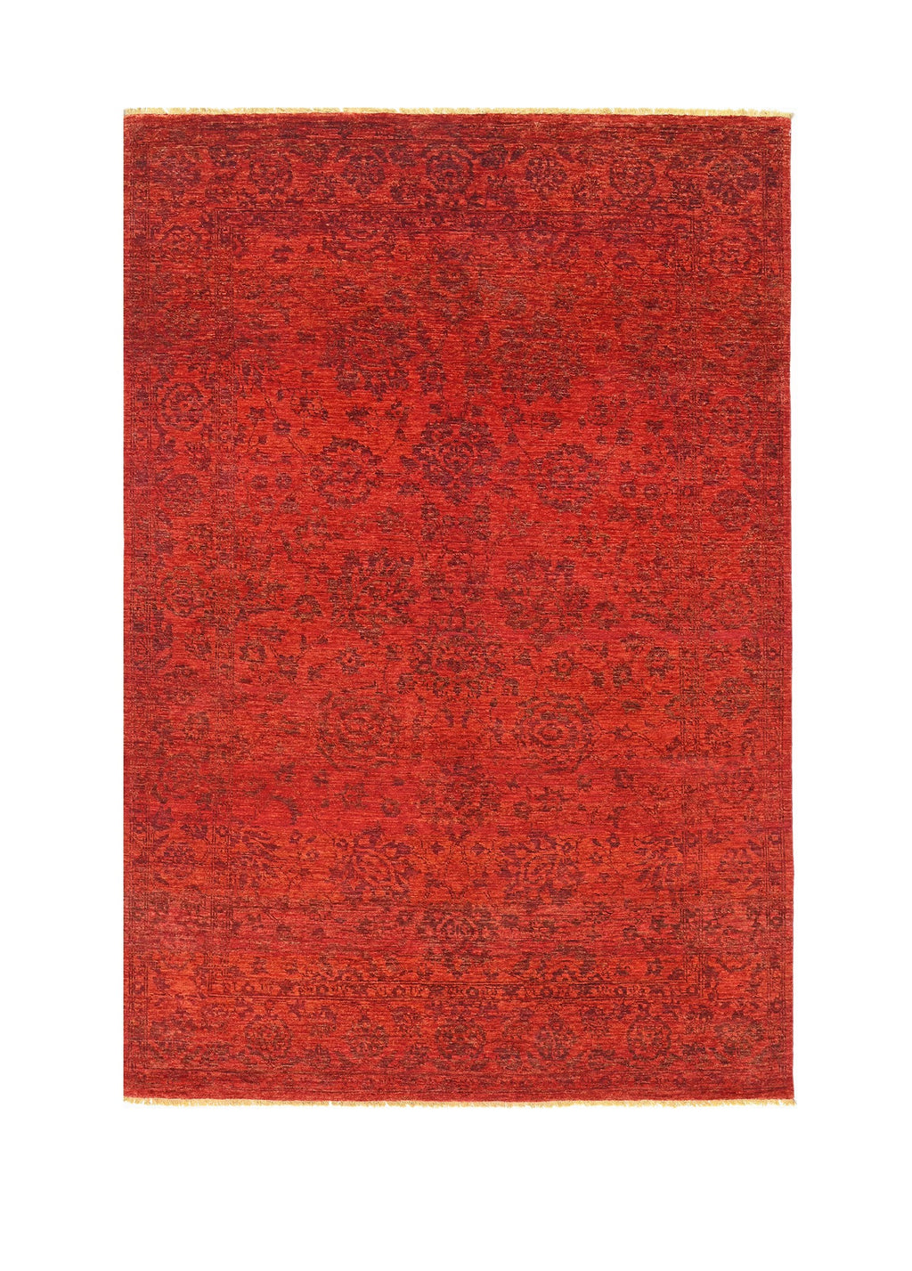 Ushak El Dokuma Yün Halı 246x163 cm