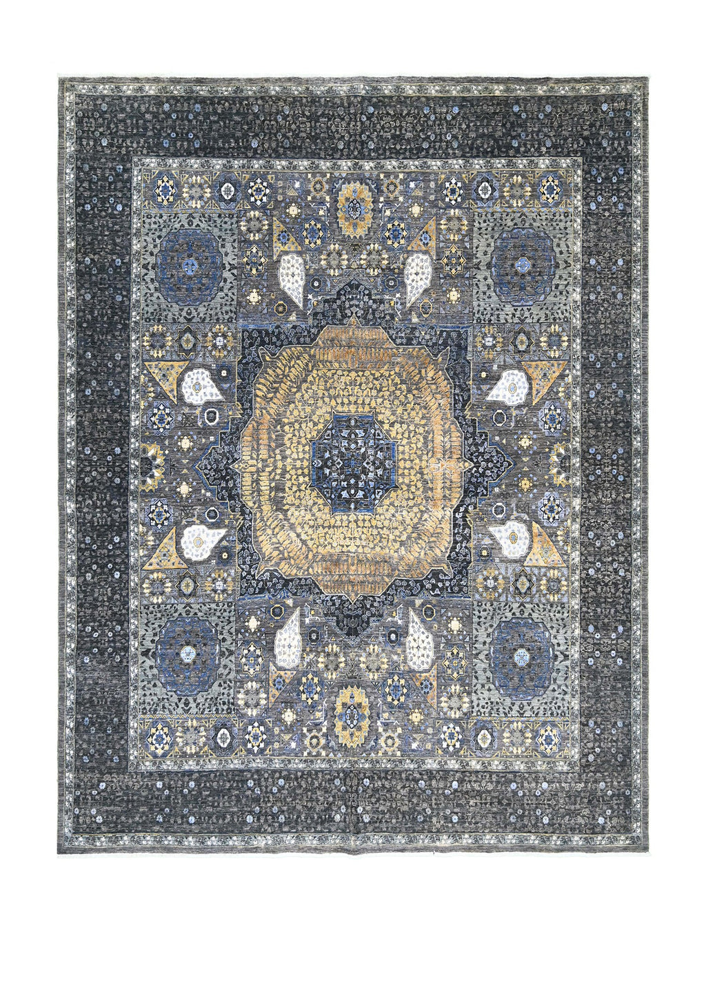 Mamluks Yün ve İpek El Dokuma Halı 290x251 cm