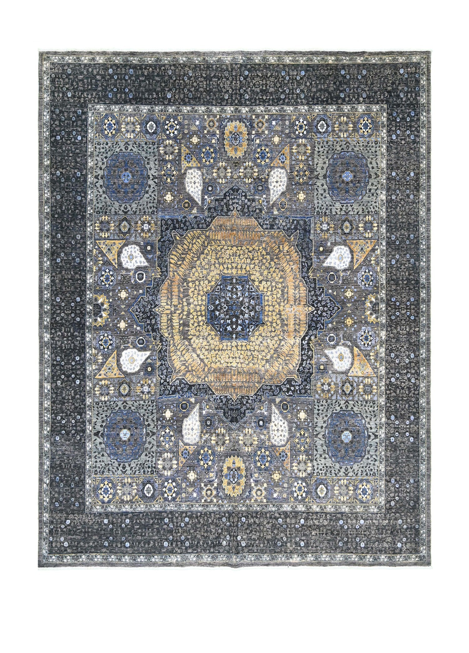 Mamluks Yün ve İpek El Dokuma Halı 290x251 cm