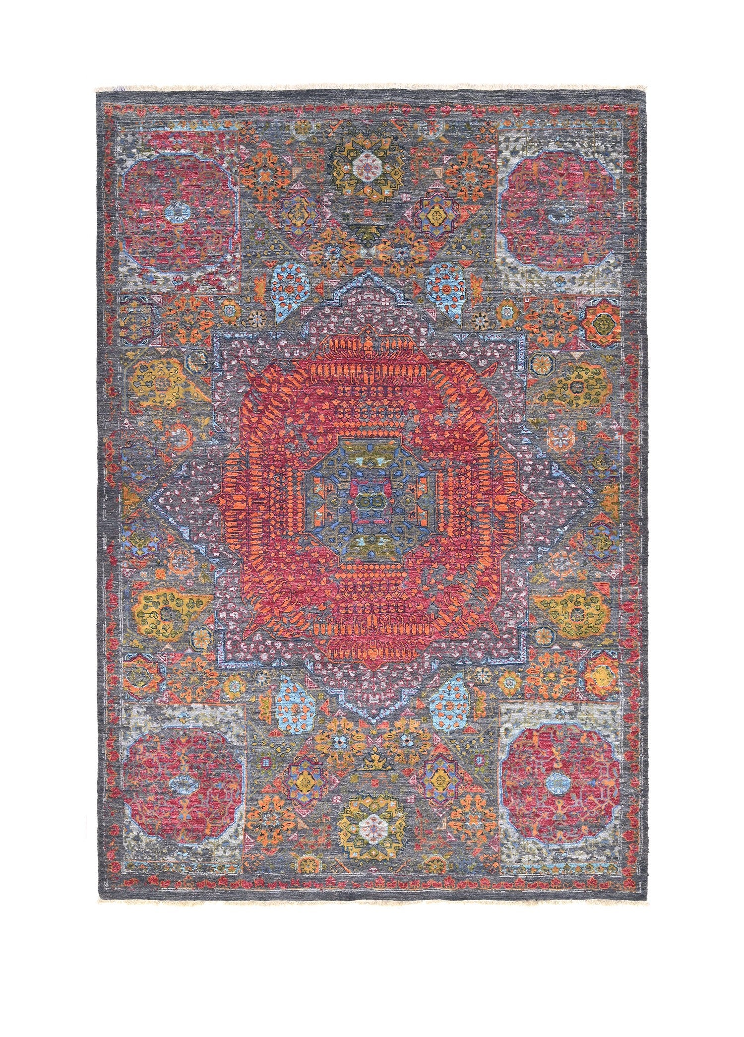 Mamluks Yün ve İpek El Dokuma Halı 247x170 cm