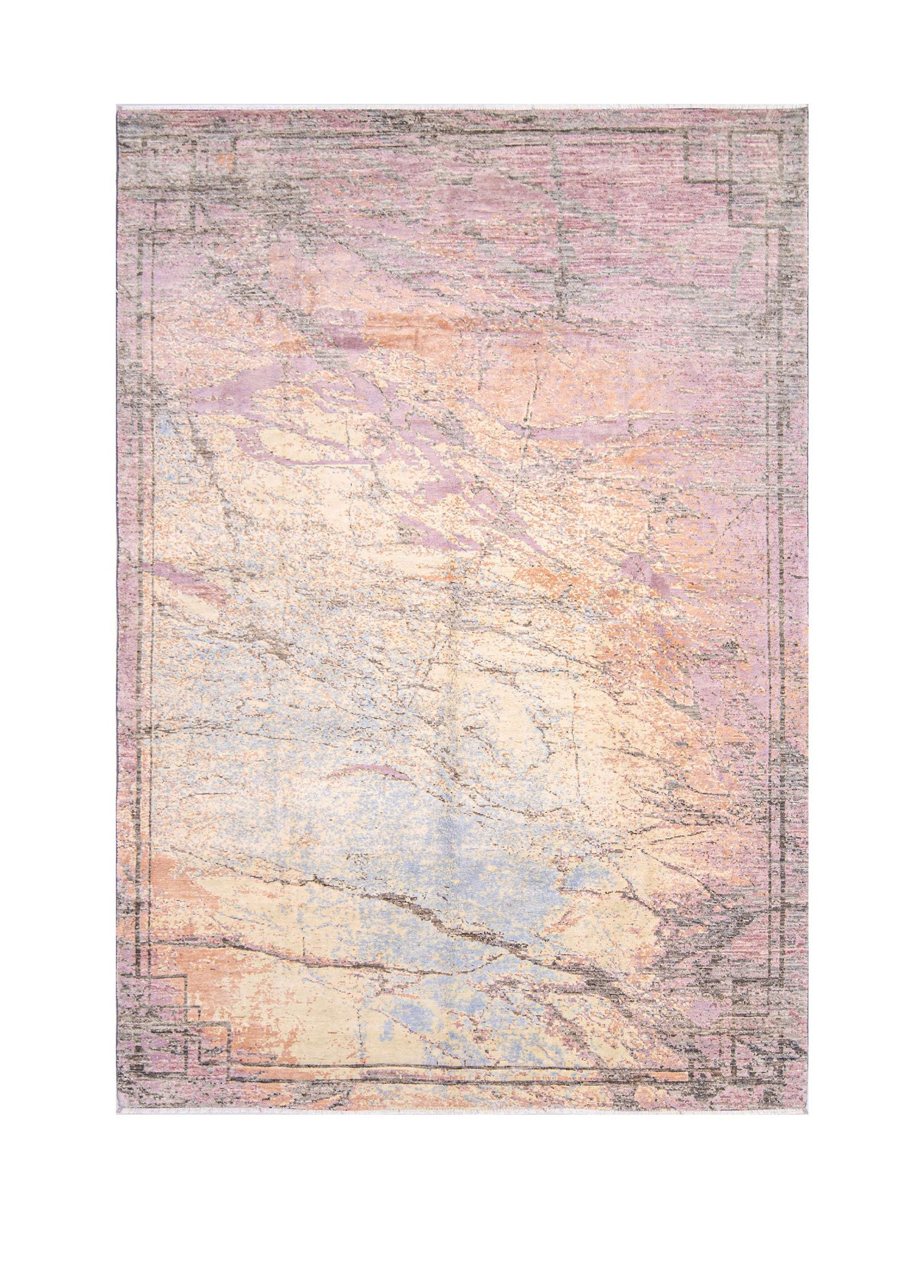 Marble El Dokuma Yün ve İpek Halı 239 x 172 cm