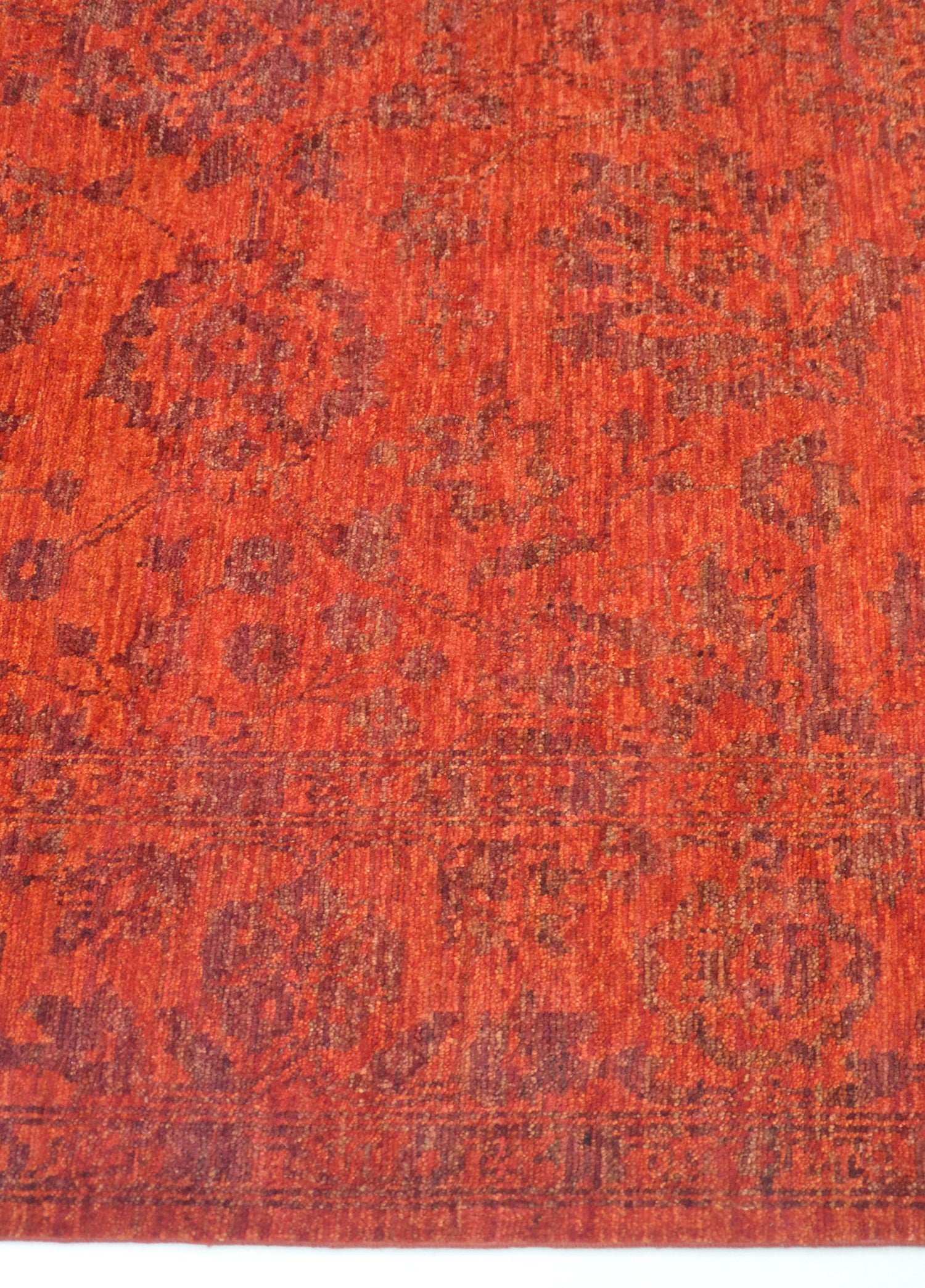 Ushak El Dokuma Yün Halı 246x163 cm