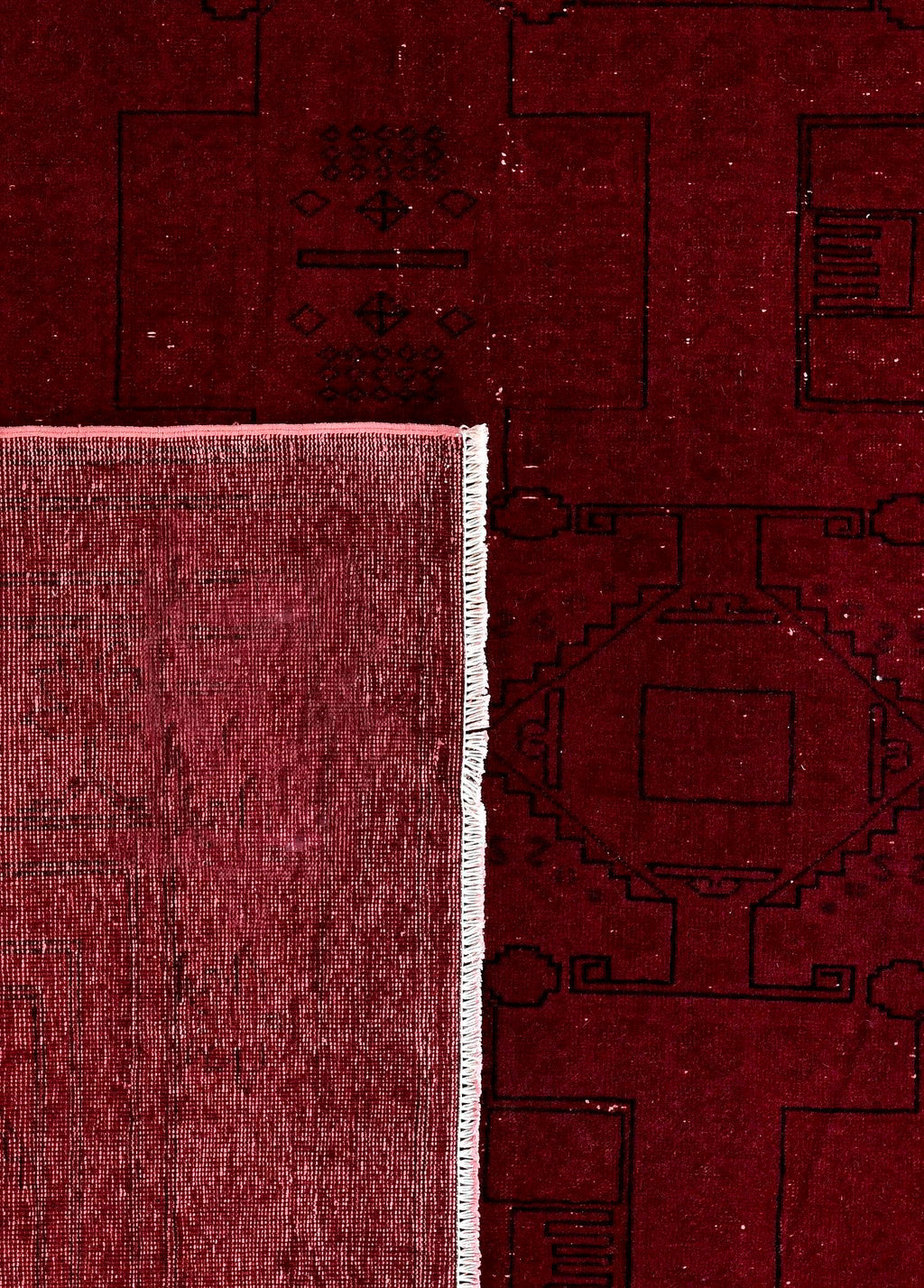 Shahmir Ruby Vintage El Dokuma Yün Halı 309 x 200 cm