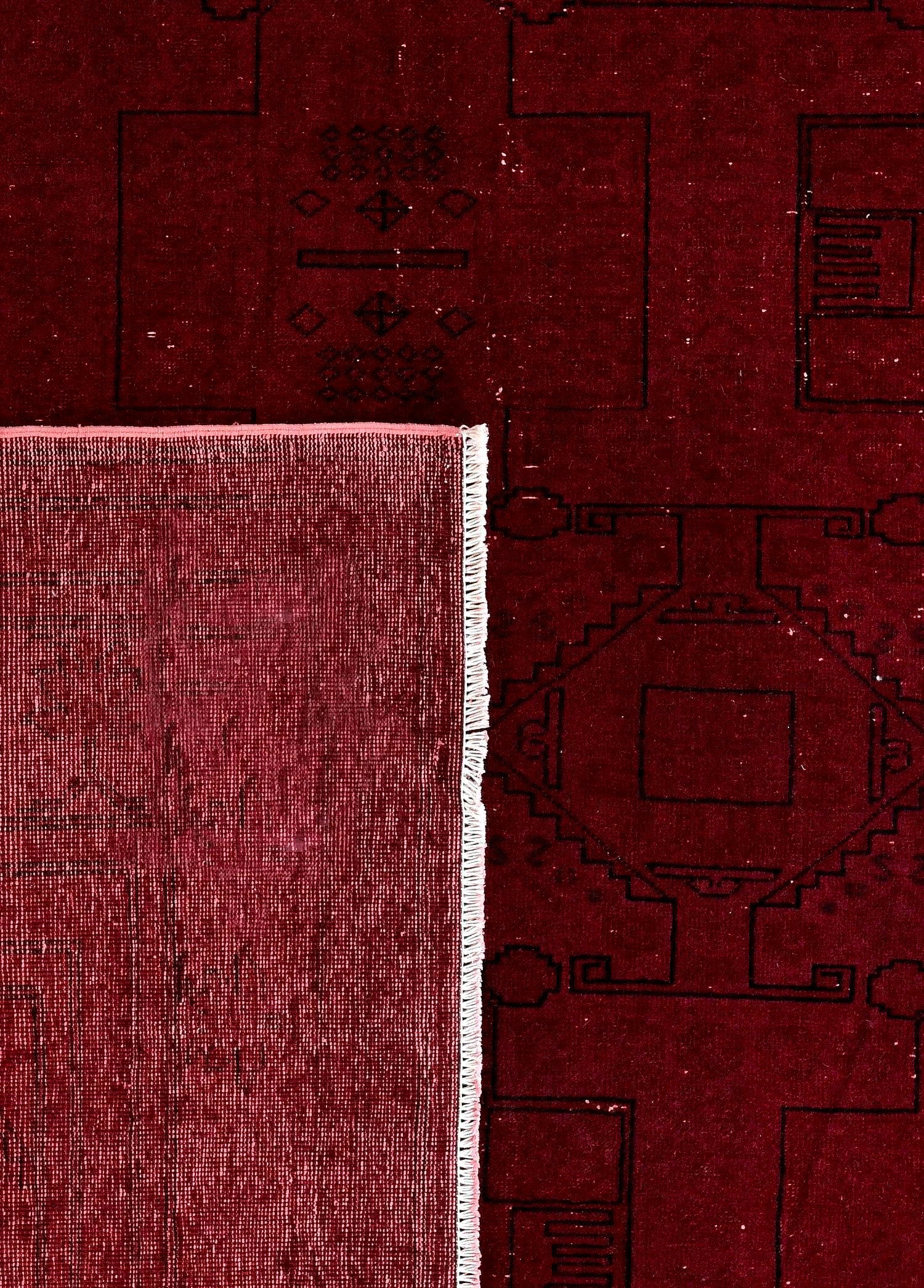 Shahmir Ruby Vintage El Dokuma Yün Halı 309 x 200 cm