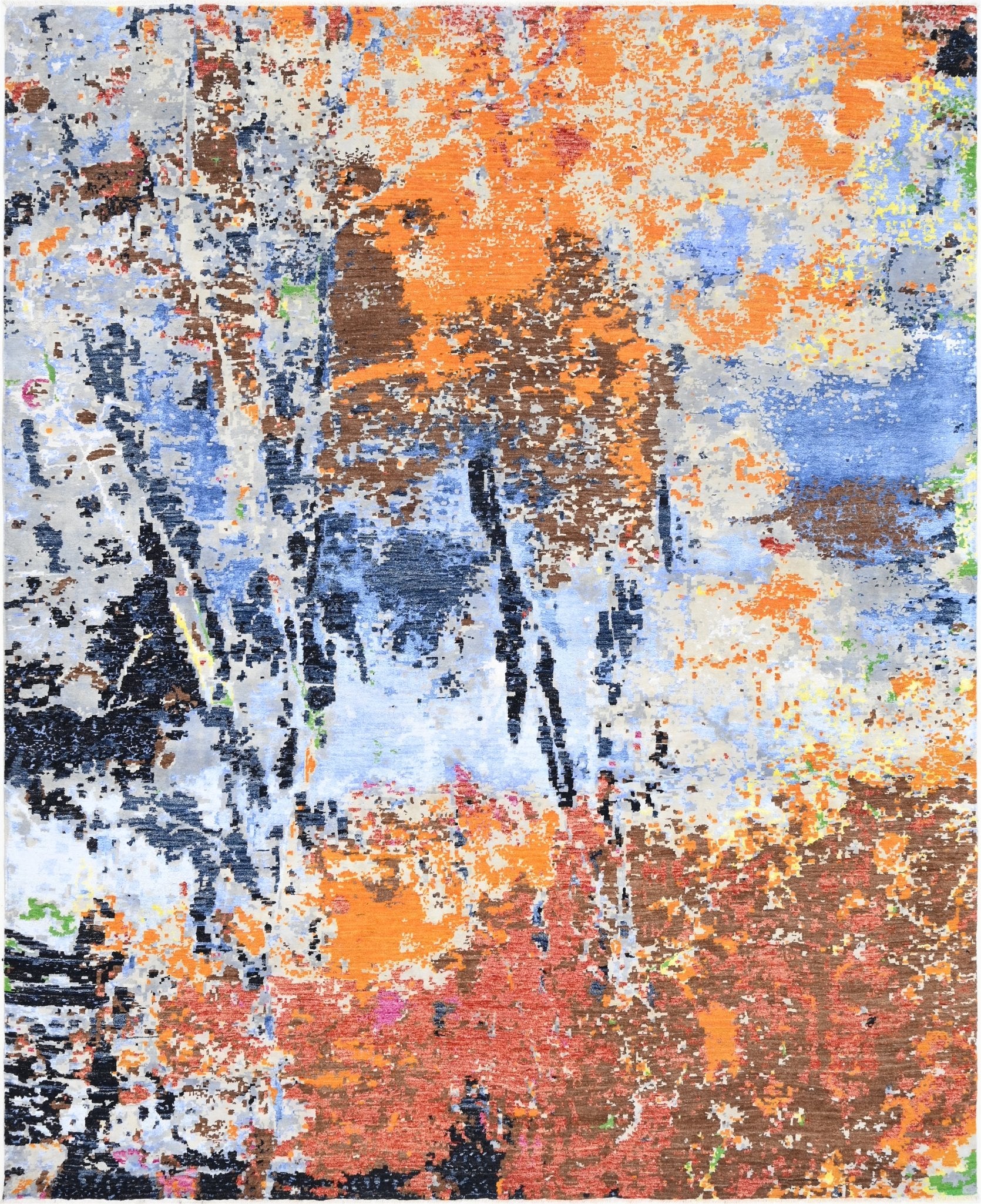 Fauve El Dokuma Yün ve İpek Halı 304x249 cm - Borr Halı