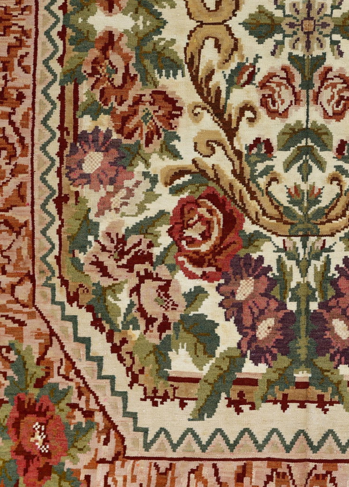 Fiorella El Dokuma Yün Kilim 293x212 cm - Borr Halı