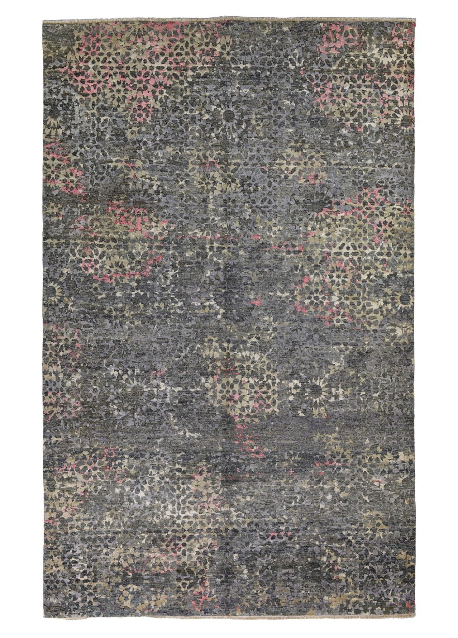 Floraxis El Dokuma Yün ve İpek Halı 306x197 cm - Borr Halı