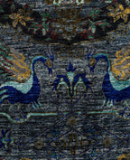Imperial Phoenix Blue El Dokuma Yün Halı 268 x 186 cm - Borr Halı