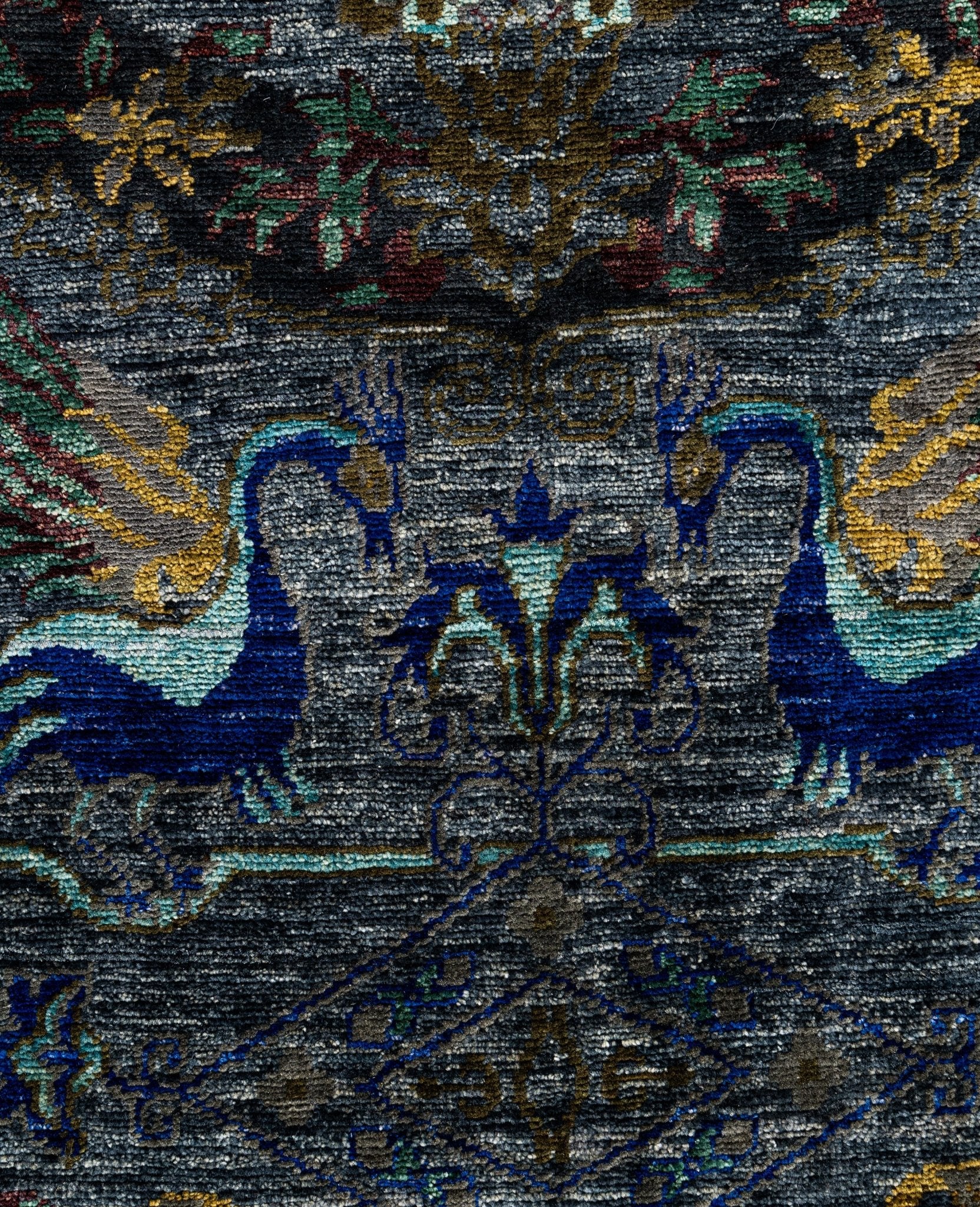 Imperial Phoenix Blue El Dokuma Yün Halı 268 x 186 cm - Borr Halı