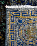 Imperial Phoenix Blue El Dokuma Yün Halı 268 x 186 cm - Borr Halı