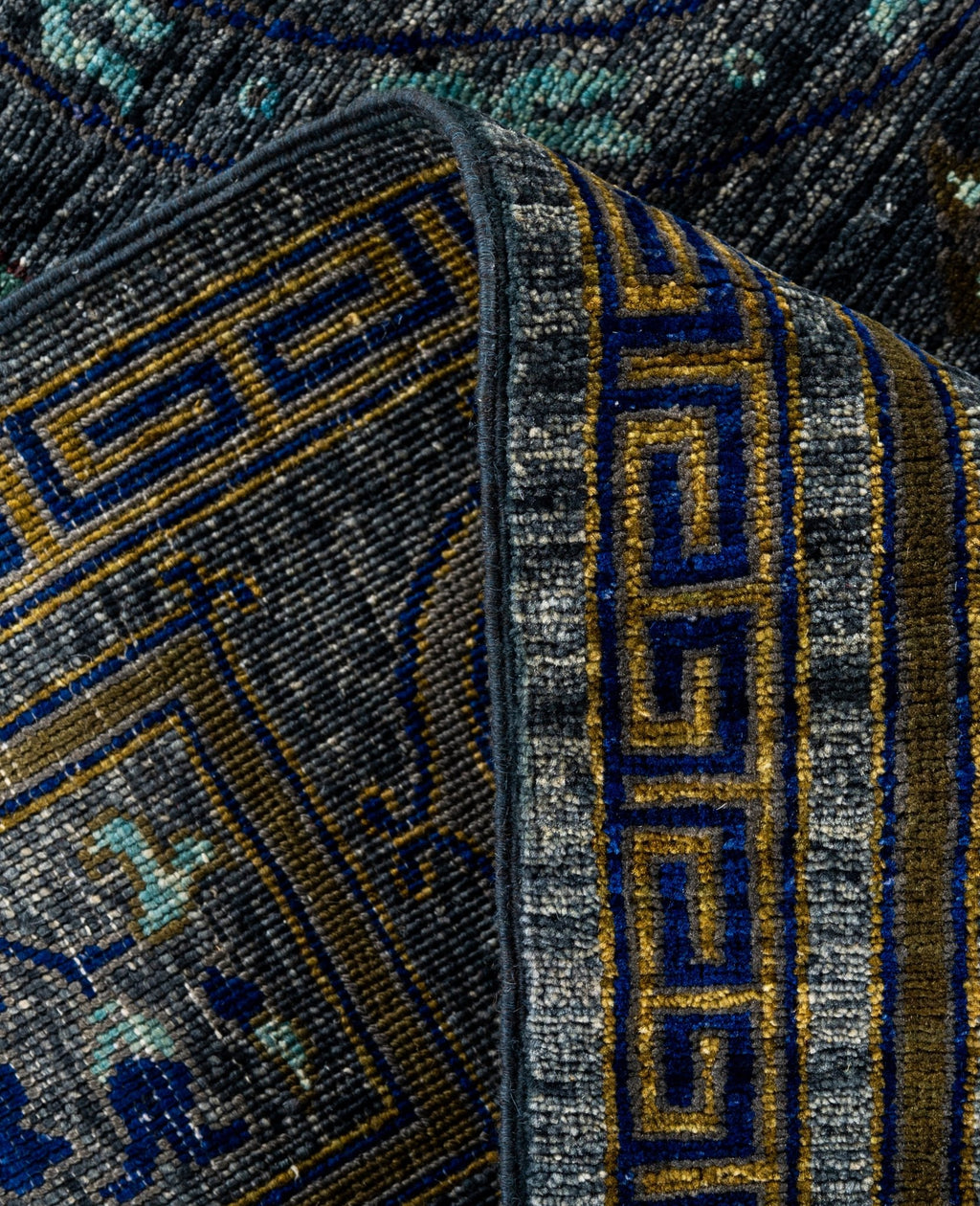 Imperial Phoenix Blue El Dokuma Yün Halı 268 x 186 cm - Borr Halı