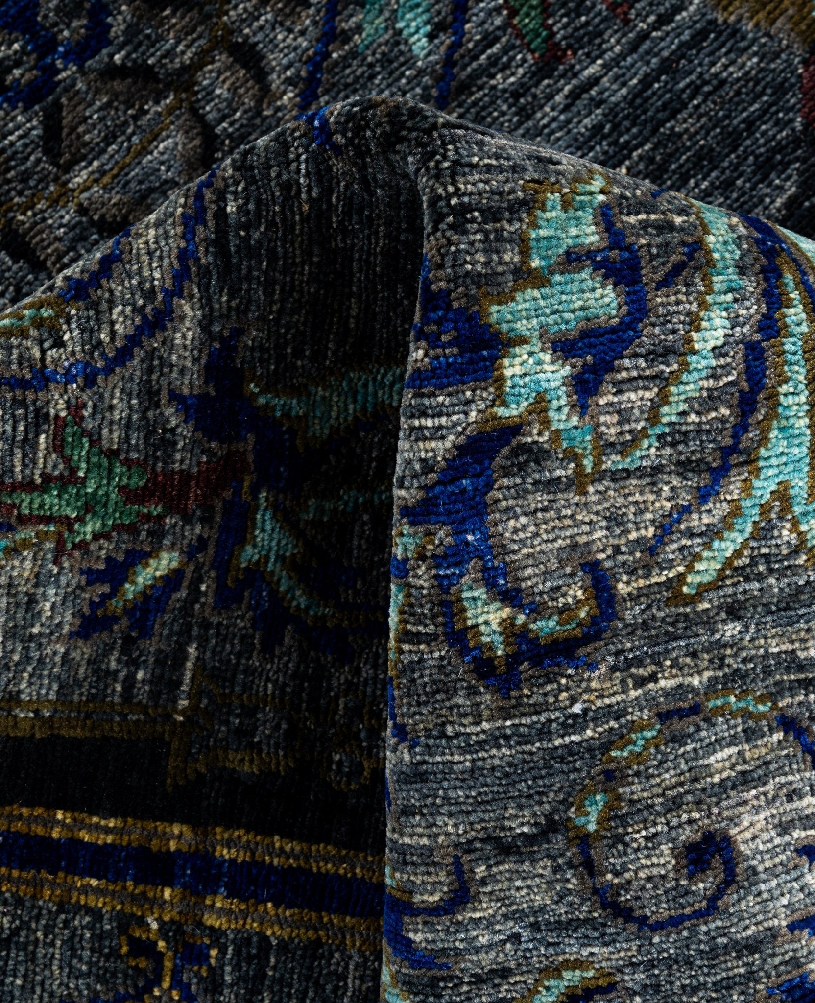 Imperial Phoenix Blue El Dokuma Yün Halı 268 x 186 cm - Borr Halı