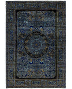 Imperial Phoenix Blue El Dokuma Yün Halı 268 x 186 cm - Borr Halı