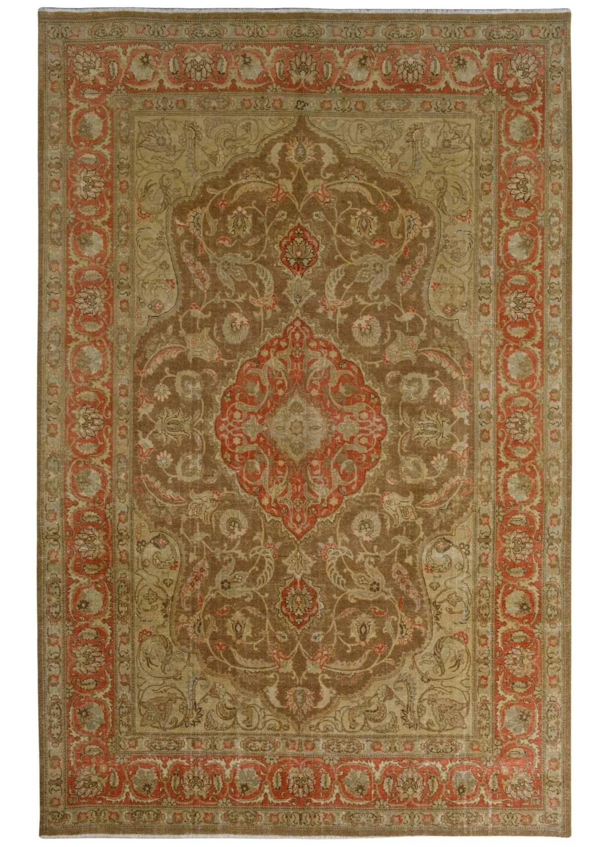 Khorvarin Vintage El Dokuma Yün Halı 341 x 227 cm - Borr Halı